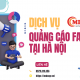 Dịch vụ quảng cáo Facebook tại Hà Nội hiệu quả